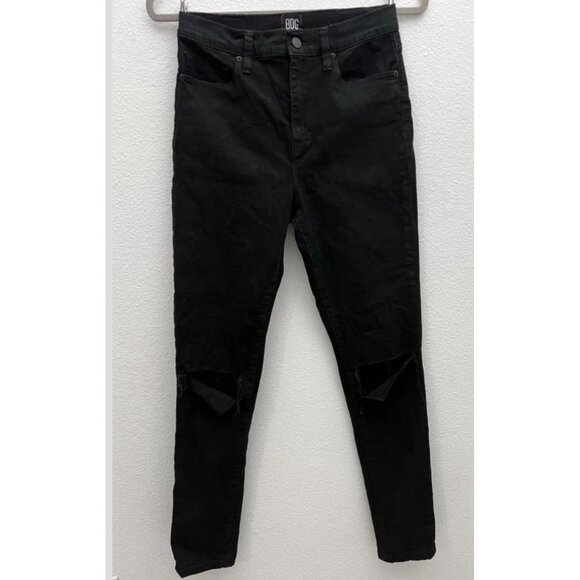 BDG Urban Outfitters Twig High Rise Denim Jeans Sz 30 W Womens Black Slim Fit - Picture 3 of 14